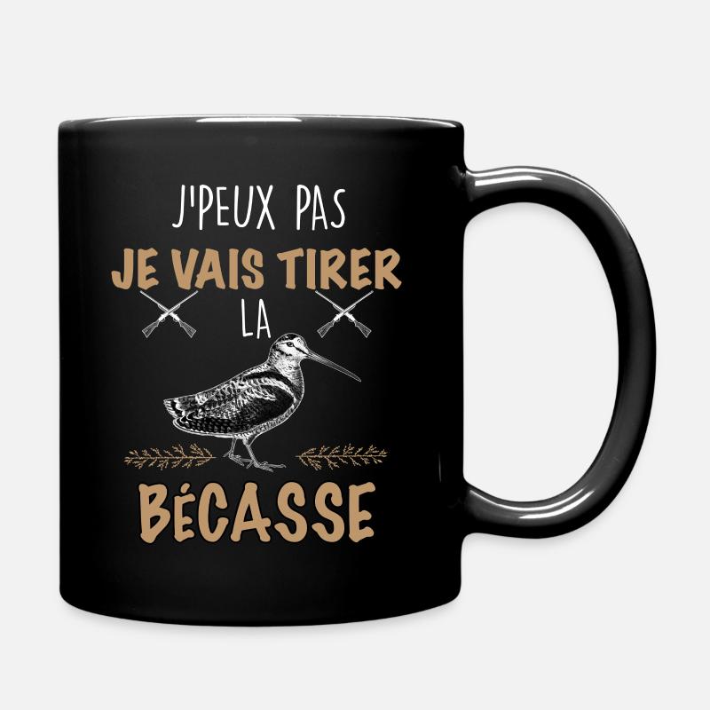 Chasse tirer la becasse saisson de chasse humour - Mug uni - noir