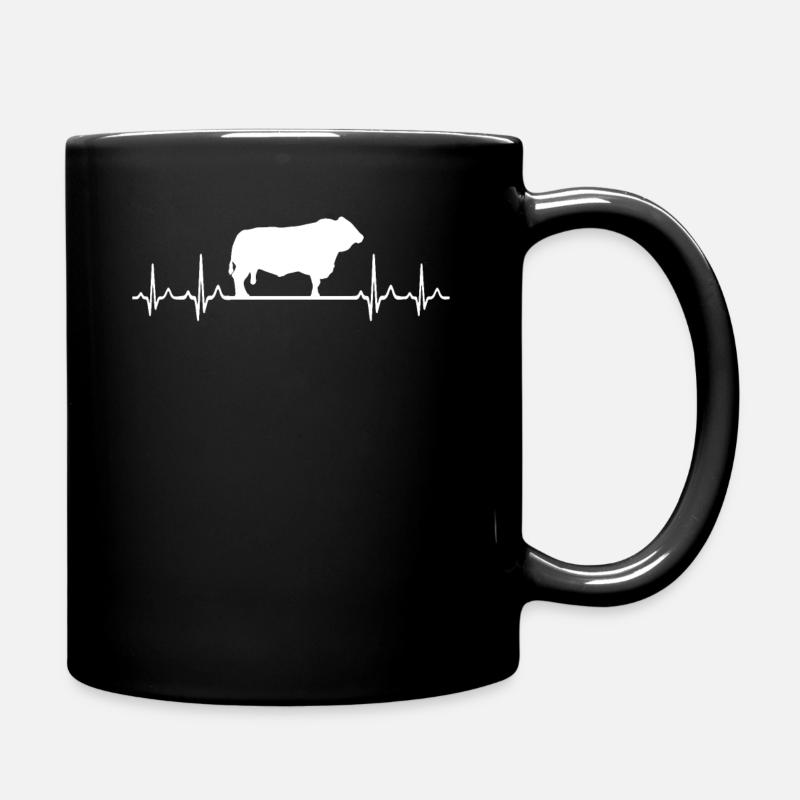 Pouls ECG du rythme cardiaque - Simmentaler - Mug uni - noir