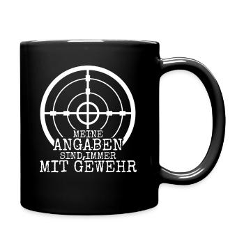 Feldjäger Panzergrenadier Scharfschütze - Tasse einfarbig - Schwarz - Rechts