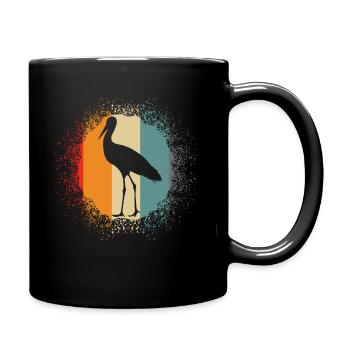 Cigognes rétro Cigognes - Mug uni - noir - Droite