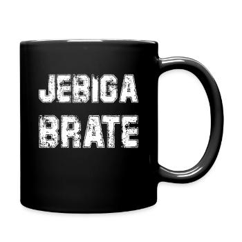 Jebiga Brate Balkan Slang Bosnien Kroatien Serbien - Tasse einfarbig - Schwarz - Rechts