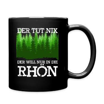 Rhön Wandern Der tut nix Rhöner Berge - Tasse einfarbig - Schwarz - Rechts