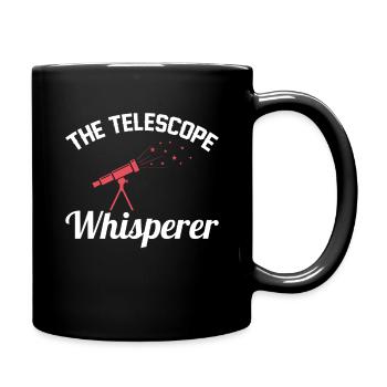The Telescope Whisperer Asteroid Astronomie - Tasse einfarbig - Schwarz - Rechts