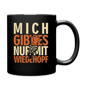 Wiedehopf Ornithologe Vögel Vogel - Tasse einfarbig - Schwarz - Rechts