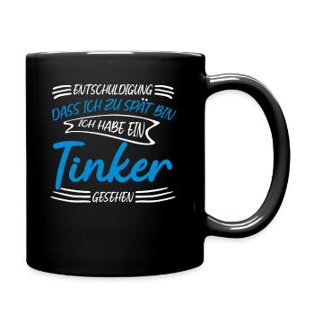 Irish Tinker - Tasse einfarbig - Schwarz - Rechts