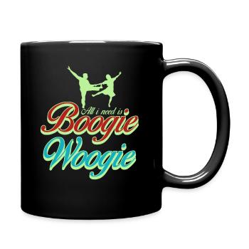Boogie Woogie Tanz Tänzer Boogie-Woogie - Tasse einfarbig - Schwarz - Rechts
