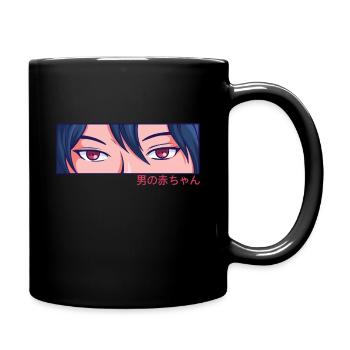 Anime Boy Eyes Culture japonaise Kawaii Anime Boy - Mug uni - noir - Droite