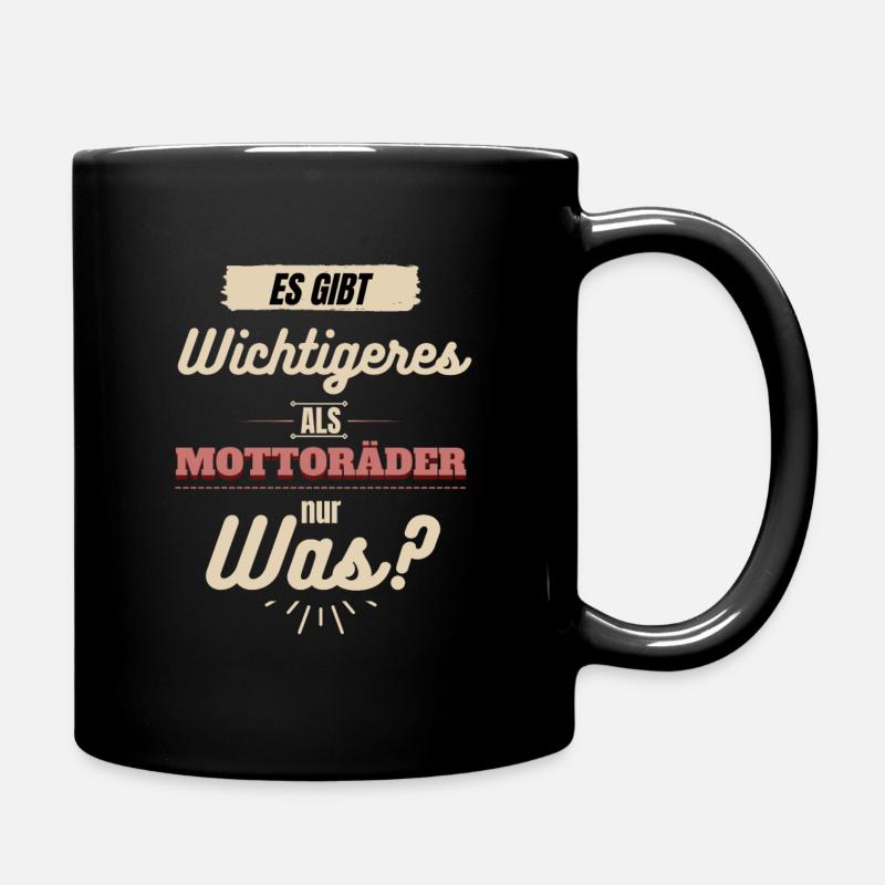 Motorrad Spruch - Tasse einfarbig - Schwarz