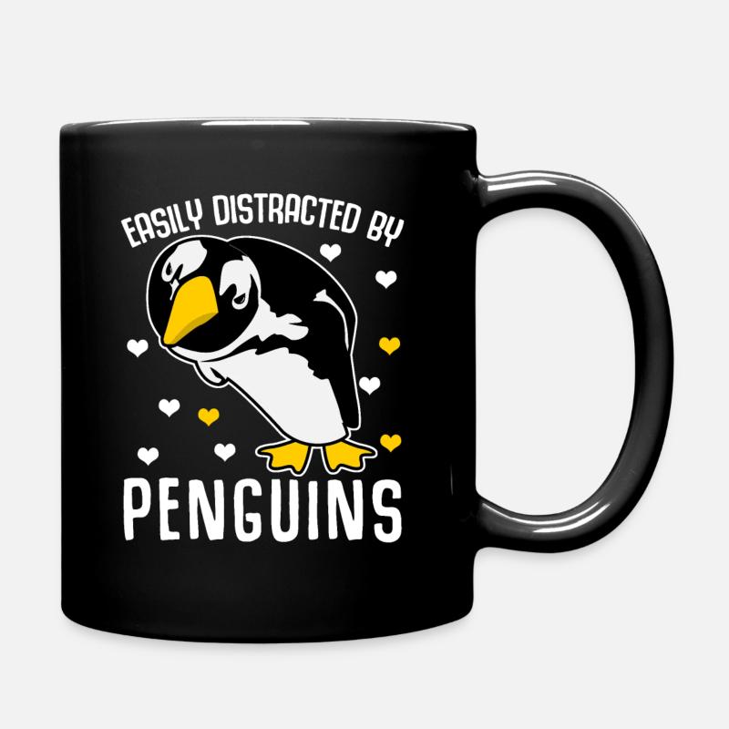 Pinguin Penguin Pinguine - Tasse einfarbig - Schwarz