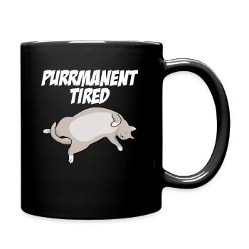 Chat fatigué Chat siamois British Shorthair - Mug uni - noir - Droite