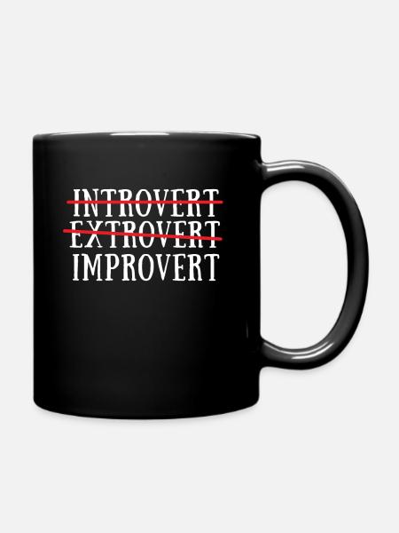 Open Mic Night Stand Up Comédien et cours d’improvisation - Mug uni - noir