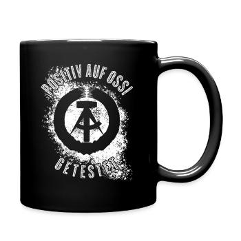 Ostdeutschland Ossi DDR - Tasse einfarbig - Schwarz - Rechts