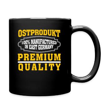 Ostdeutschland Ossi Ostprodukt DDR - Tasse einfarbig - Schwarz - Rechts