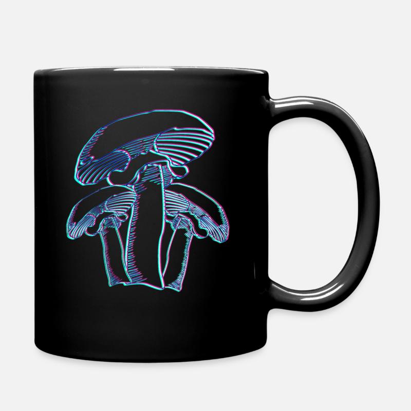Mushroom pickers abstract mushrooms Mushroom picker - Full Colour Mug - black