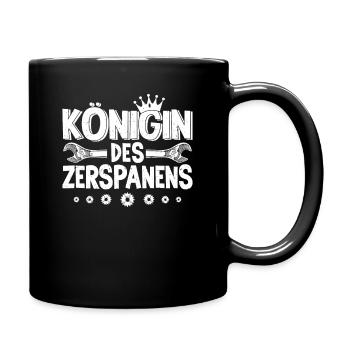 Zerspanungsmechaniker Dreher Fräser CNC Machinist - Tasse einfarbig - Schwarz - Rechts