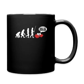 Future Marine Biologist Ocean Biology Student - Full Colour Mug - black - Right