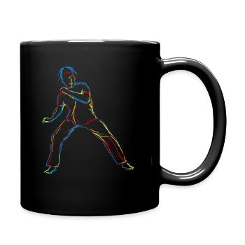Capoeira arts martiaux brésiliens - Mug uni - noir - Droite