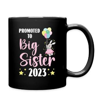 Promue grande sœur 2023 sœur - Mug uni - noir - Droite