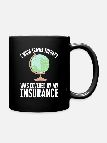 Travel World Backpacking Hiking Adventure Holiday - Tasse einfarbig - Schwarz
