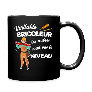 Bricoleur homme humour pour papa ou tonton - Mug uni - noir - Droite