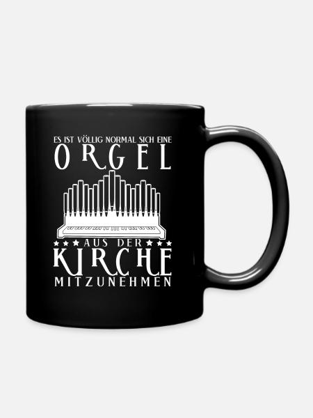 Orgel Organist Pfeifenorgel Orgelspieler - Tasse einfarbig - Schwarz