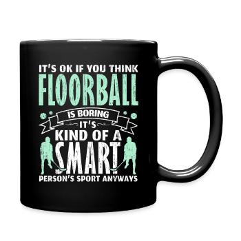 Drôle de dire floorball floorball - Mug uni - noir - Droite