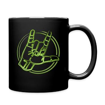I LOVE YOU - Design avec la langue des signes allemande - Mug uni - noir - Droite