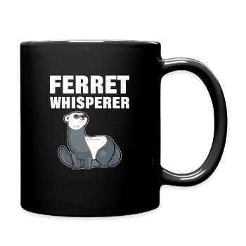Ferret Whisperer Pet Ferrets Animal - Full Colour Mug - black - Right