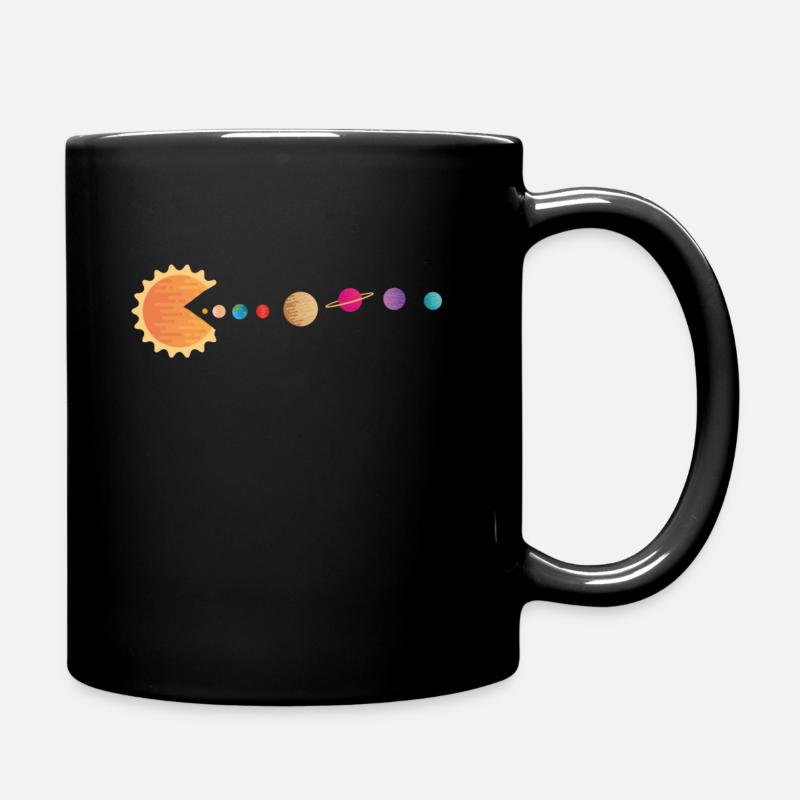 Funny Sun Planets Outer Space Galaxy Solar System - Tasse einfarbig - Schwarz
