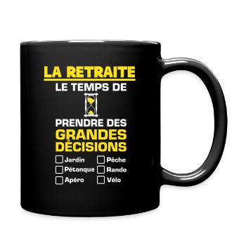 Retraite Cadeau Jeune Retraité - Mug uni - noir - Droite