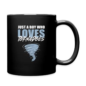 Juste un garçon qui aime les tornades Tornado Storm - Mug uni - noir - Droite