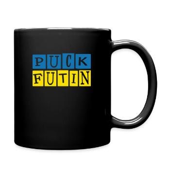 Puck Futin Peace And Solidary Ukraine - Full Colour Mug - black - Right