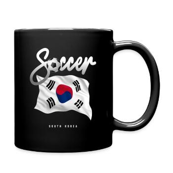 South Korea Soccer - Korean Flag - Full Colour Mug - black - Right