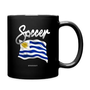 Uruguay Soccer - uruguayan Flag - Full Colour Mug - black - Right