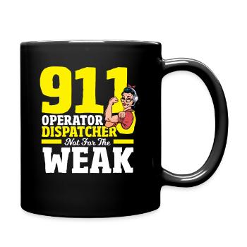 Notruf Disponent Notfall Ersthelfer Dispon - Tasse einfarbig - Schwarz - Rechts