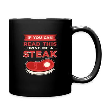 Grillen Grill BBQ Grillkönig Grillsaison Steak Gri - Tasse einfarbig - Schwarz - Rechts