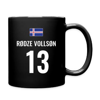 Fußball Sauf Trikot Island Mallorca Party Gruppen - Tasse einfarbig - Schwarz - Rechts