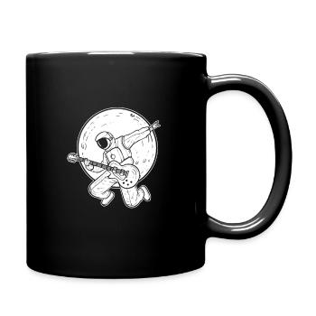 Guitar Astronaut Guitar Player - Tasse einfarbig - Schwarz - Rechts