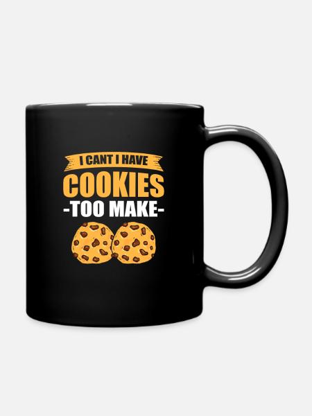 Backen Kuchen Bäckerei Konditorei Kochen Küche Leb - Tasse einfarbig - Schwarz