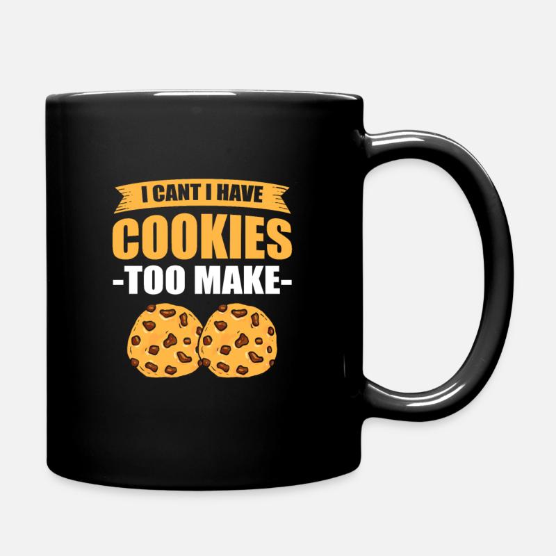 Backen Kuchen Bäckerei Konditorei Kochen Küche Leb - Tasse einfarbig - Schwarz