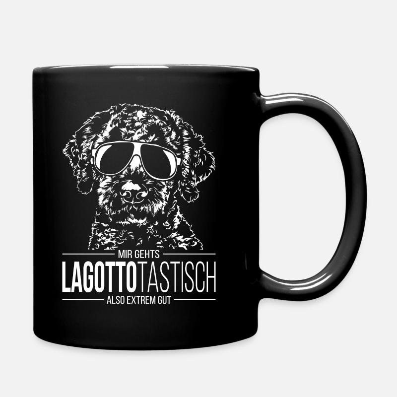 LAGOTTOTASTISCH Lagotto Romagnolo Hundespruch Hund - Tasse einfarbig - Schwarz