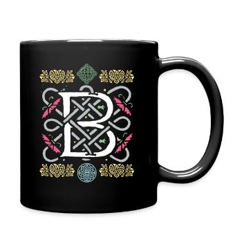 B - Tasse einfarbig - Schwarz - Rechts
