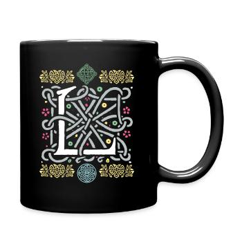 L - Full Colour Mug - black - Right