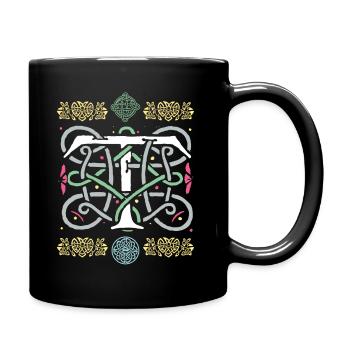 T - Full Colour Mug - black - Right