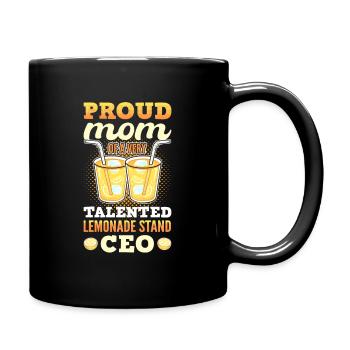 Fière maman d’un PDG de stand de limonade très talentueux - Mug uni - noir - Droite