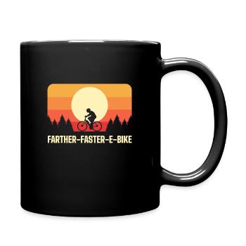 Farther Faster E-Bike Electric Bicycle - Tasse einfarbig - Schwarz - Rechts