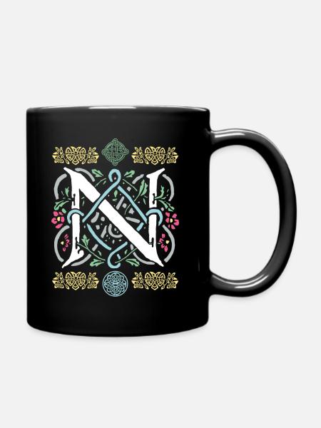 N - Tasse einfarbig - Schwarz