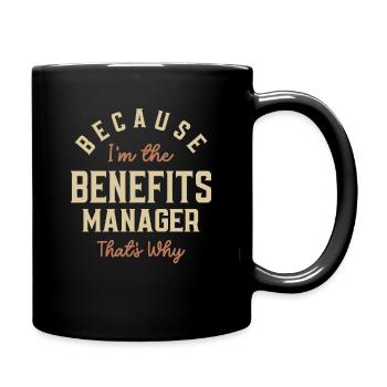 Avantages Sociaux Gestionnaire Emploi Profession Anniversaire Travailleur - Mug uni - noir - Droite