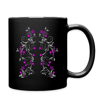 Wester Flower - Tasse einfarbig - Schwarz - Rechts