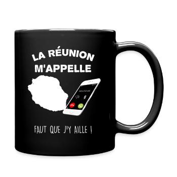 L'Appel De La Réunion Mon Pays - Mug uni - noir - Droite